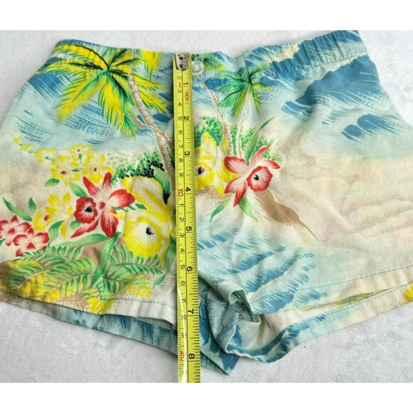 Henri Bendel 18 Mo. Infant Tropical Floral Hawaiian Shorts 100% Cotton Made In U - Picture 10 of 10